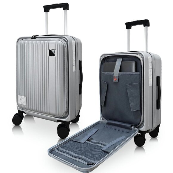 20 Inch Expandable Carry On Luggage with Laptop Compartment & TSA Lock